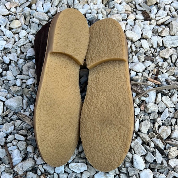 Saks Fifth Avenue Brown Suede Lace-Up Chukka Boots Size 9.5 Great Condition - Picture 9 of 13